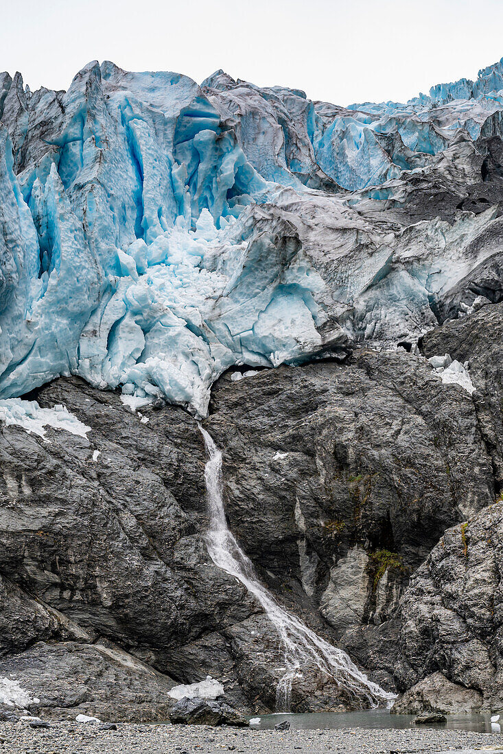 Aguila glacier, Tierra del Fuego, Chile, South America