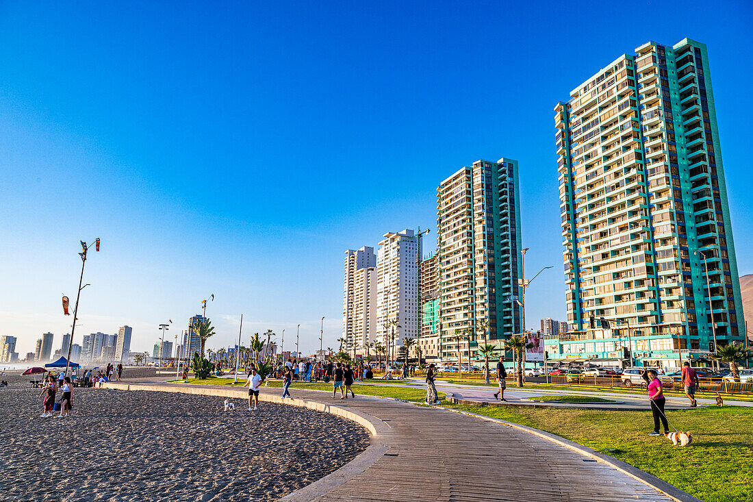 Beachfront of Iquique, Atacama desert, Chile, South America