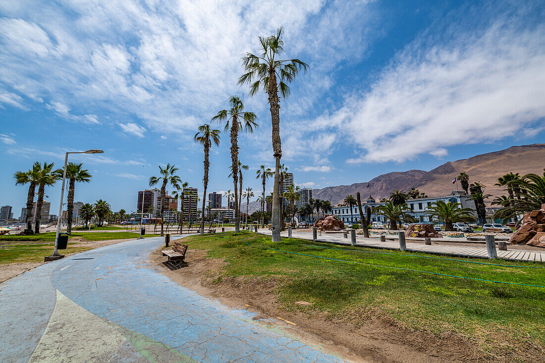 Strandpromenade von Iquique, Atacamawüste, Chile, Südamerika