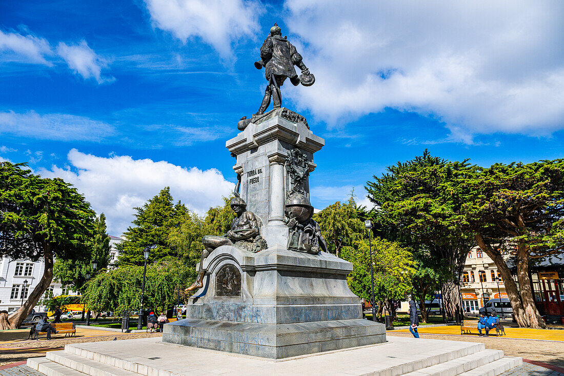 Center of Punta Arenas, Patagonia, Chile, South America