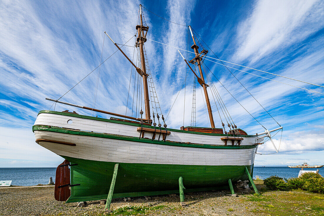 Nao Victoria Museo, Küstenlinie von Punta Arenas, Patagonien, Chile, Südamerika