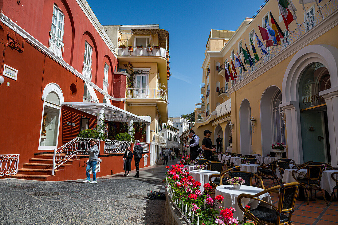 Stadt Capri, Insel Capri, Golf von Neapel, Kampanien, Italien, Europa