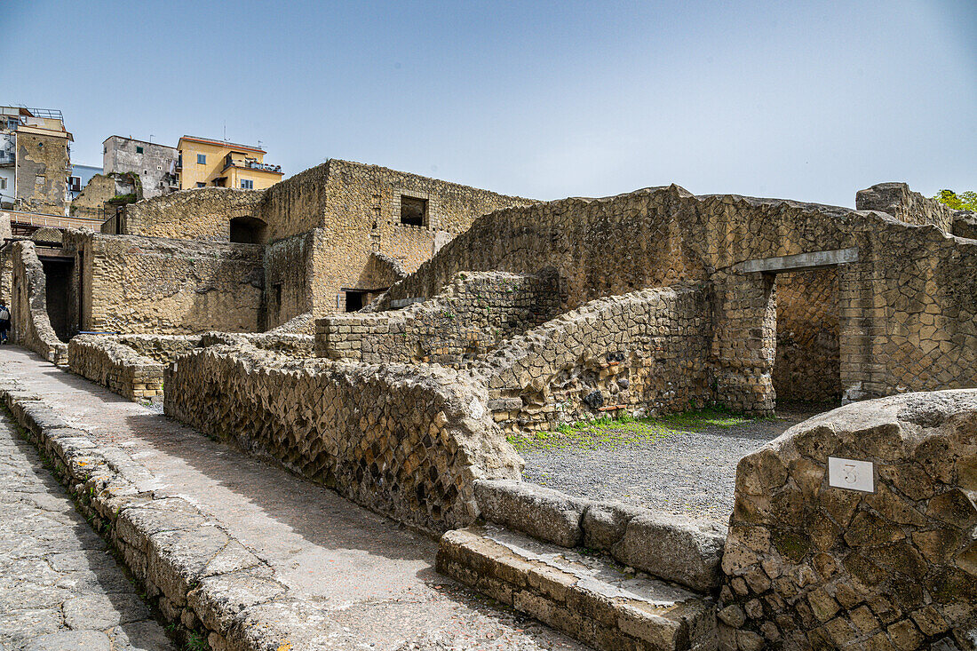 Roman town of Herculaneum, UNESCO World Heritage Site, Campania, Italy, Europe