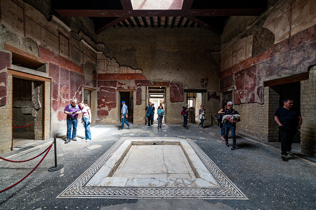 Römische Stadt Herculaneum, UNESCO-Welterbestätte, Kampanien, Italien, Europa