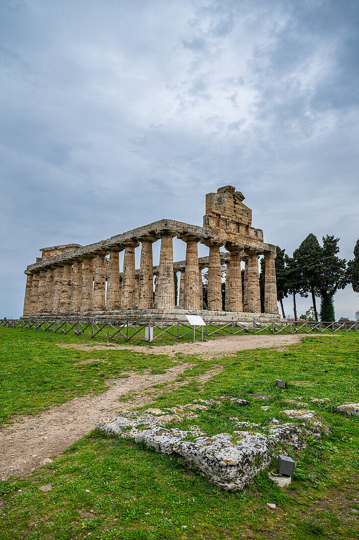 The Greek temples of Paestum, UNESCO World Heritage Site, Campania, Italy, Europe