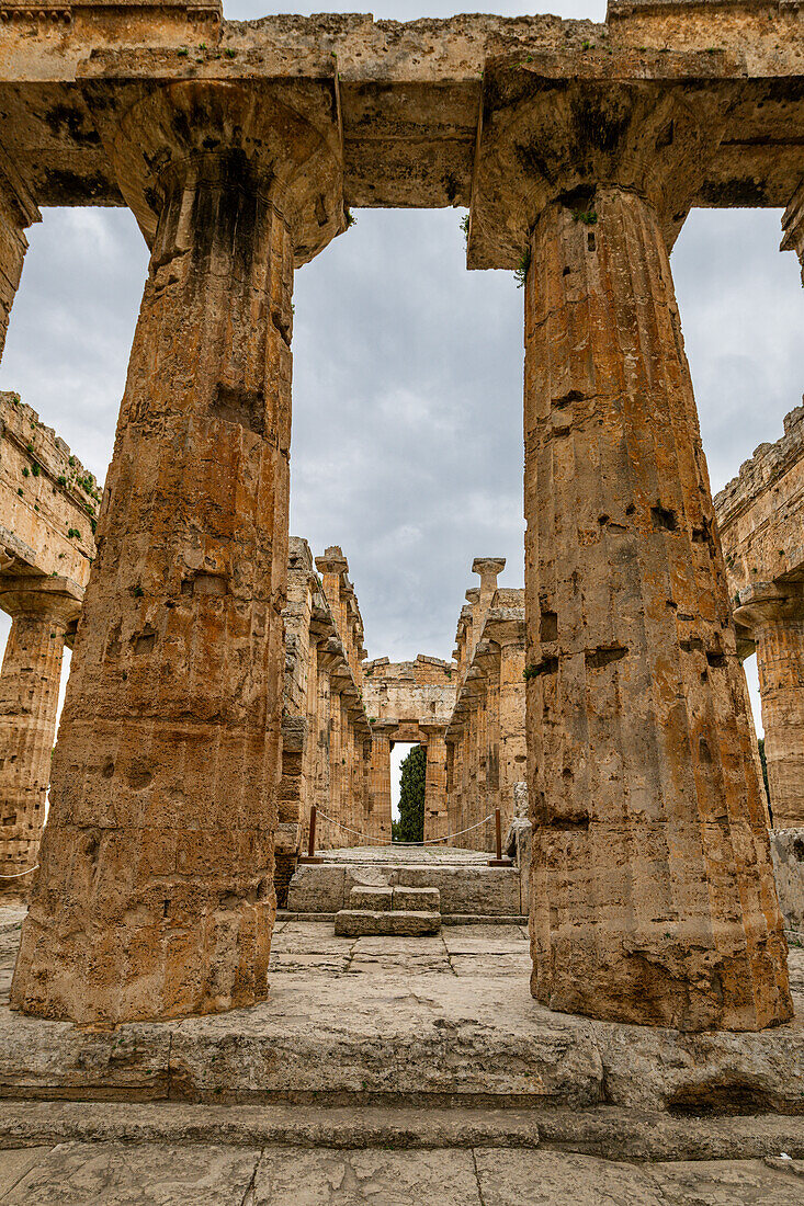 Die griechischen Tempel von Paestum, UNESCO-Welterbestätte, Kampanien, Italien, Europa