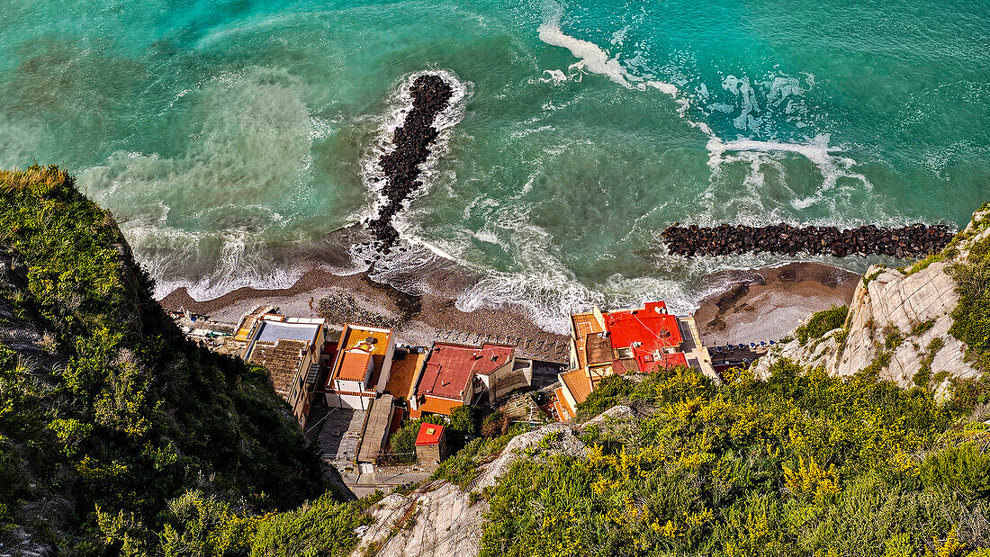 Blick über Sorrento, Bucht von Neapel, Kampanien, Italien, Europa