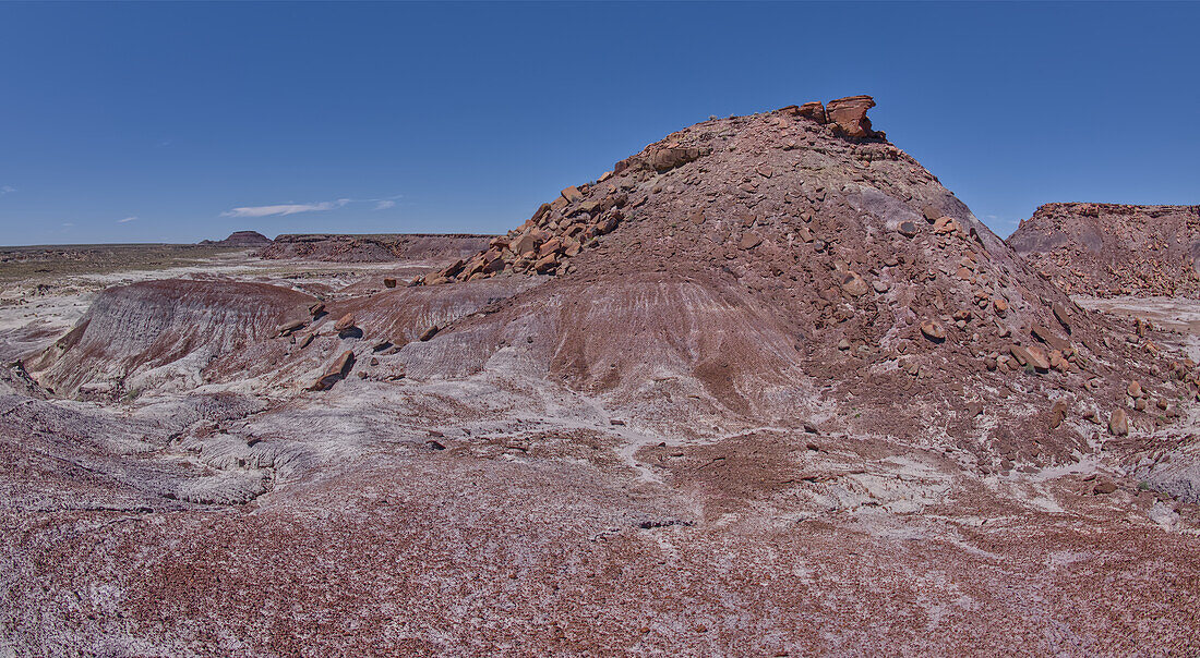 Anvil Hill west of Hamilili Point in Petrified Forest National Park, Arizona, United States of America, North America