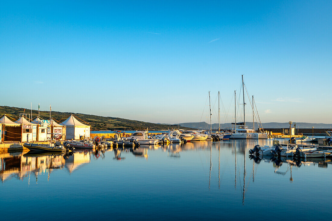 Isola Rossa marina with boats, Sardinia, Italy, Mediterranean, Europe