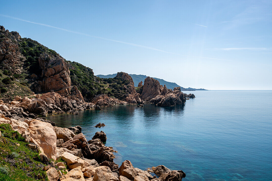 Costa Paradiso Küste mit türkisfarbenem Wasser, Sardinien, Italien, Mittelmeer, Europa