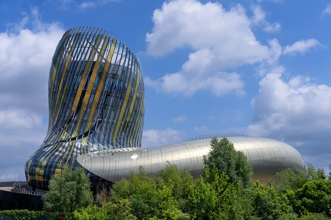 Das Museum Cite du Vin, Bordeaux, Gironde, Aquitanien, Frankreich, Europa