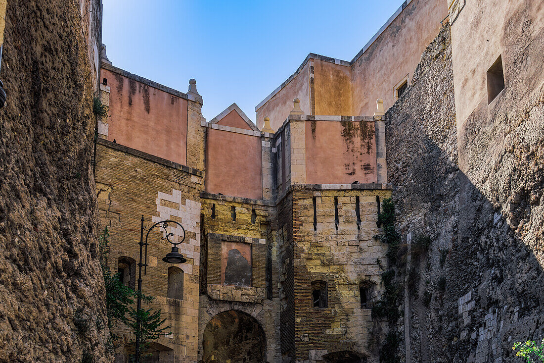 Zitadelle Porta San Pancrazio, Cagliari, Sardinien, Italien, Mittelmeer, Europa