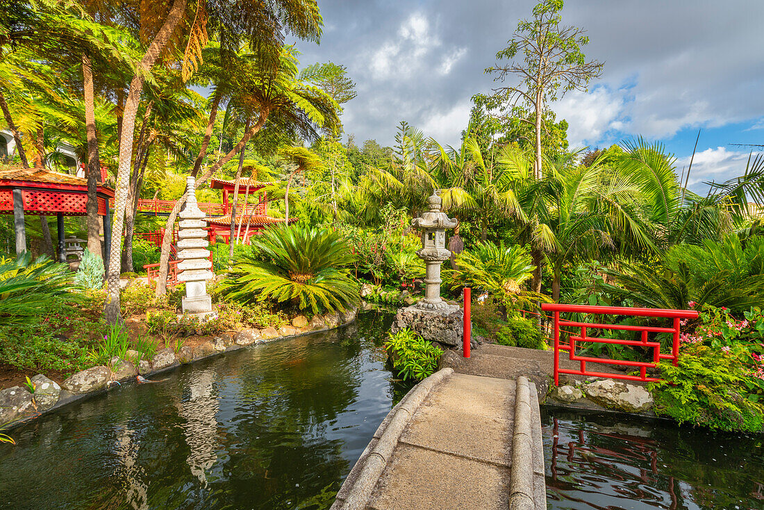 Oriental Gardens, Monte Palace Tropical Garden, Funchal, Madeira, Portugal, Atlantic, Europe