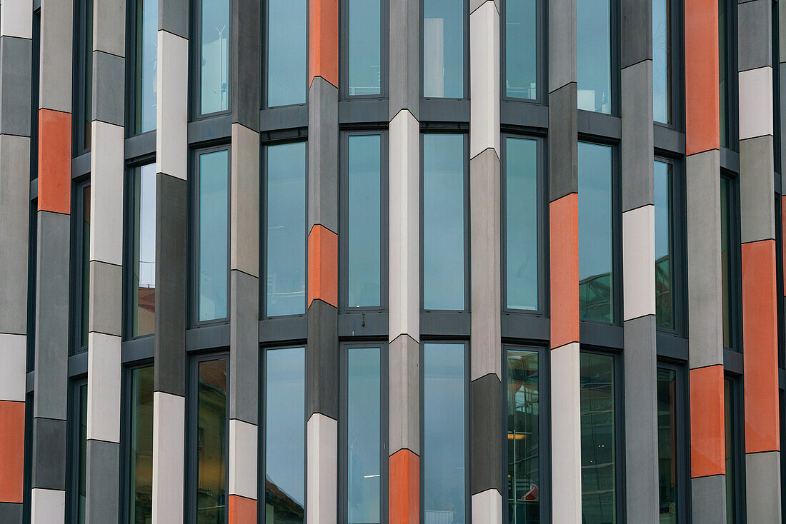 Detail of modern administrative building Main Point Karlin, Karlin, Prague, Czech Republic (Czechia), Europe