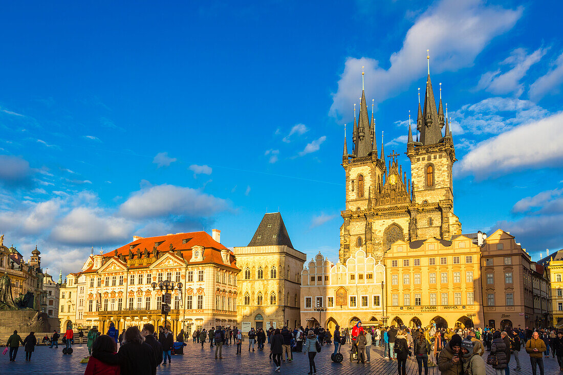 Kirche Unserer Lieben Frau vor Tyn am Altstädter Ring, UNESCO-Weltkulturerbe, Altstadt, Prag, Tschechische Republik (Tschechien), Europa