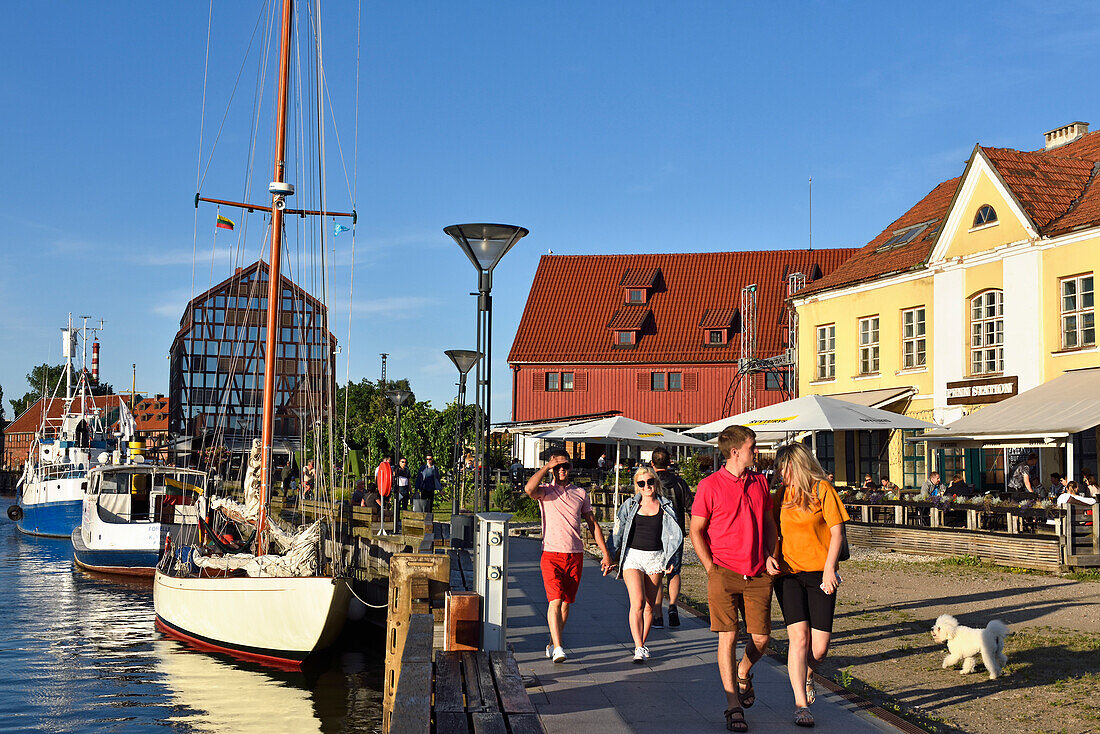 Altes Hafenviertel, Klaipeda, Hafenstadt an der Ostsee, Litauen, Europa