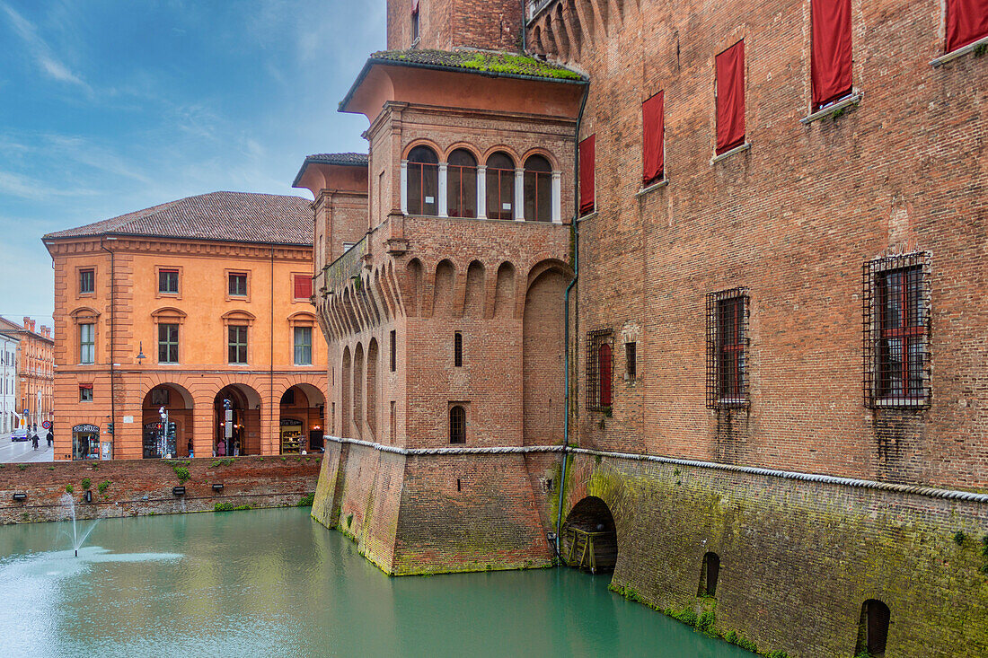 Castello Estense, Ferrara, Emilia Romagna, Italien, Europa