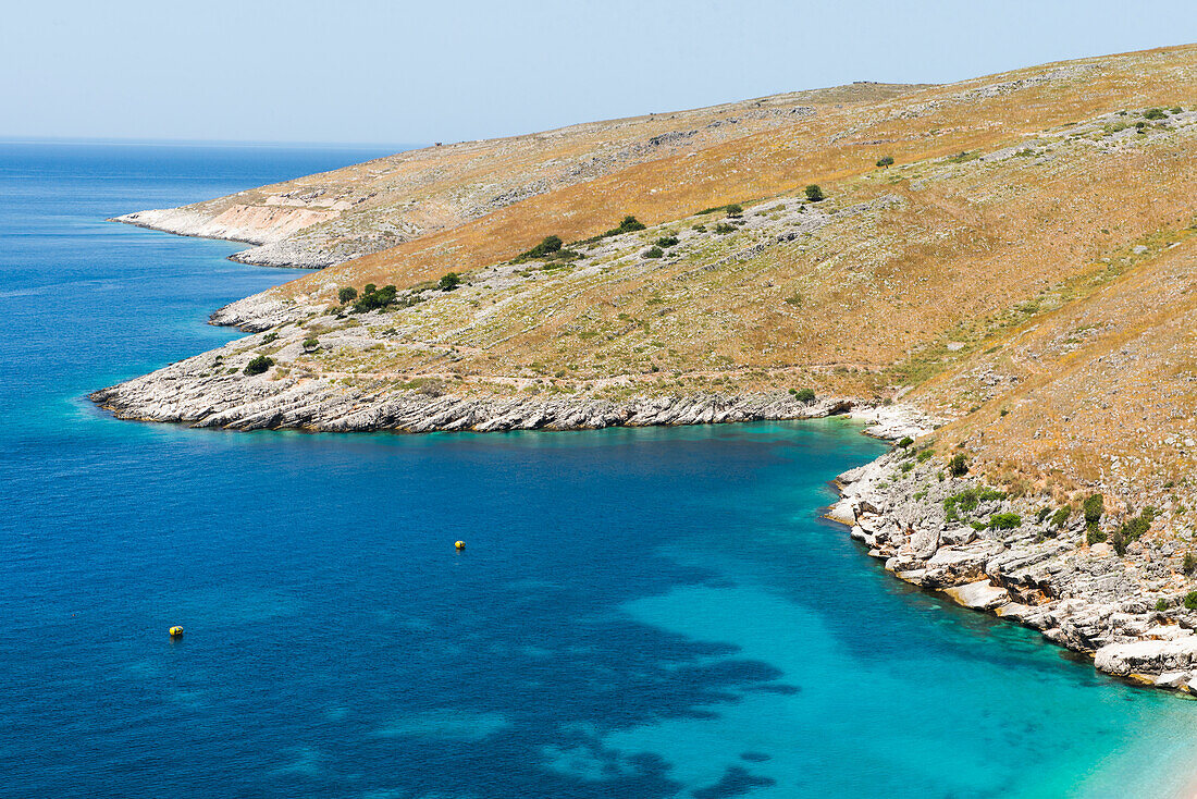 Ionian coast near Liamani Beach, Albania, Europe