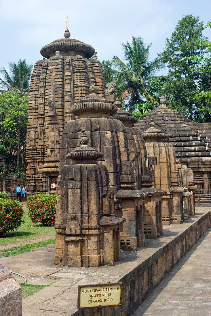 Der Mukteswara-Tempel aus dem 9. Jahrhundert, der der Hindu-Gottheit Shiva geweiht ist, in Bhubaneswar, auch Stadt der Tempel genannt, Bhubaneswar, Odisha, Indien, Asien