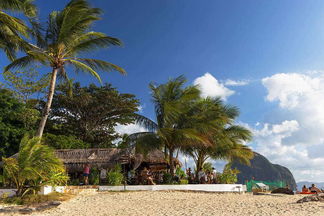 Las Cabanas Beach Resort, Las Cabanas Beach, El Nido, Bacuit Bay, Palawan, Philippines, Southeast Asia, Asia