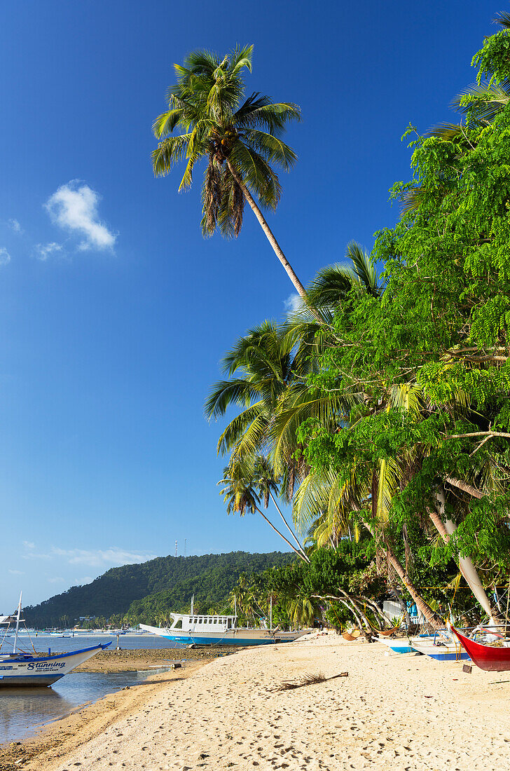 Corong Corong Beach, El Nido, Bacuit Bay, Palawan, Philippinen, Südostasien, Asien