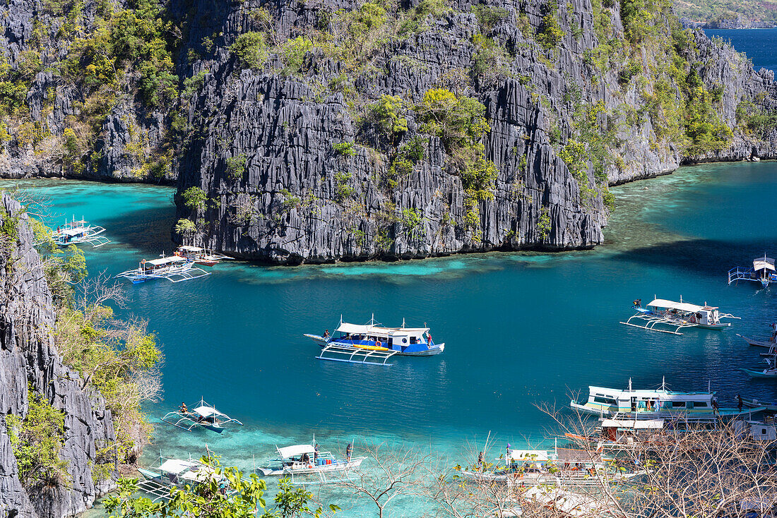 Kayangan-See, Coron, Palawan, Philippinen, Südostasien, Asien