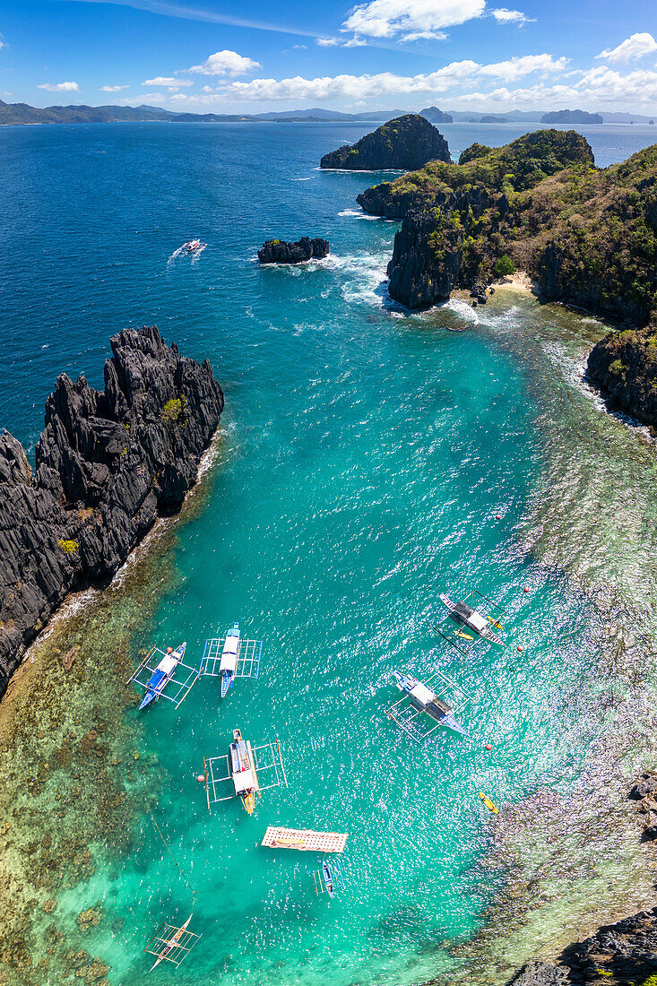 Kleine Lagune, Miniloc Island, El Nido, Bacuit Bay, Palawan, Philippinen, Südostasien, Asien