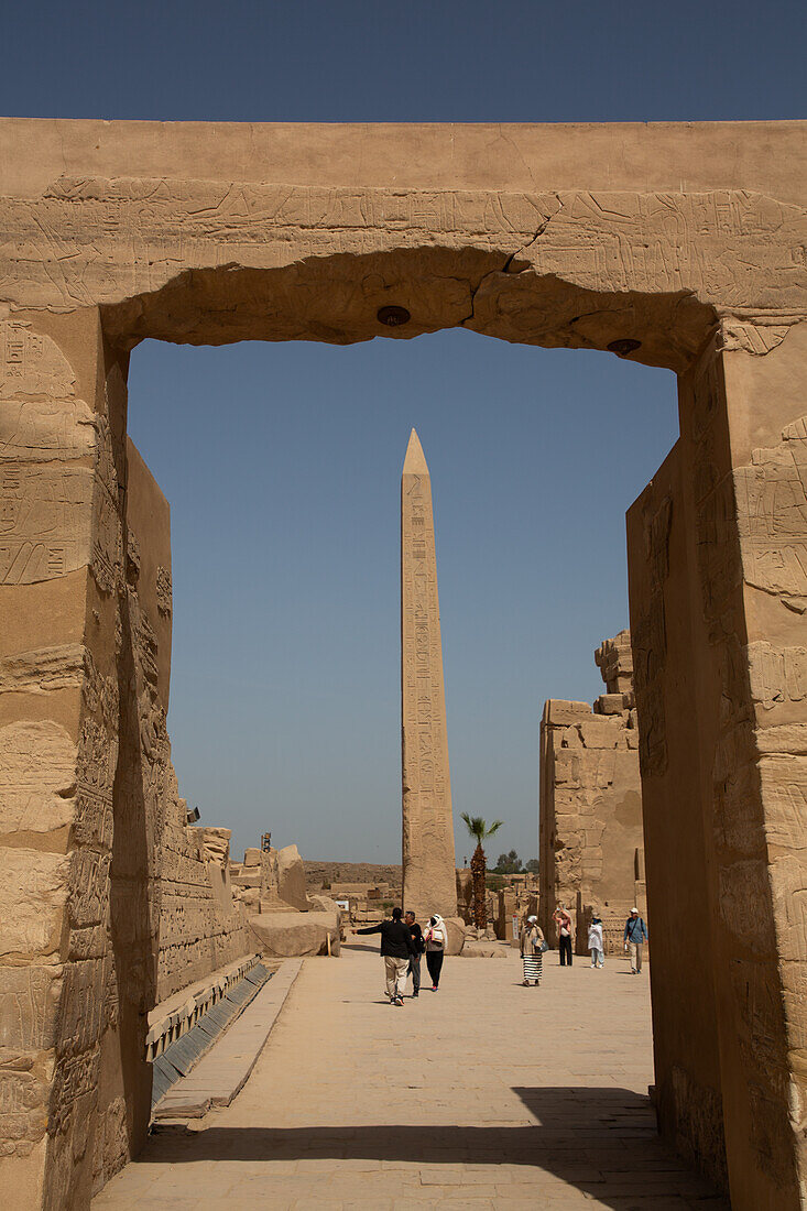 Obelisk der Königin Hatschepsut, Karnak-Tempelkomplex, UNESCO-Welterbe, Luxor, Ägypten, Nordafrika, Afrika