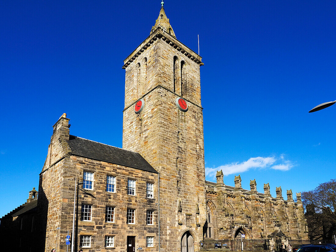 St. Salvators College Chapel, St. Andrews, Fife, Schottland, Vereinigtes Königreich, Europa