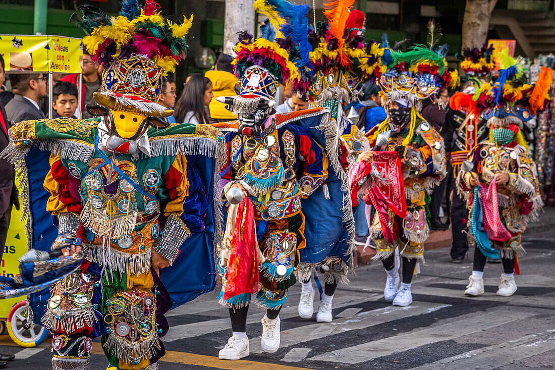 Dia de la Virgen de Guadalupe (Our Lady of Guadalupe) festival and parade in Guatemala City.