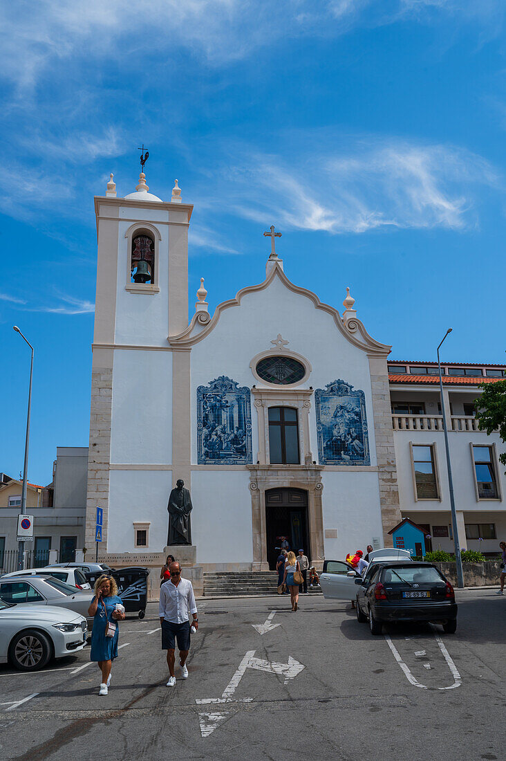 Außenansicht der Kirche Vera Cruz, Aveiro, Portugal