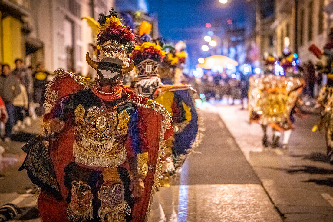 Dia de la Virgen de Guadalupe (Fest der Jungfrau von Guadalupe) und Parade in Guatemala-Stadt.