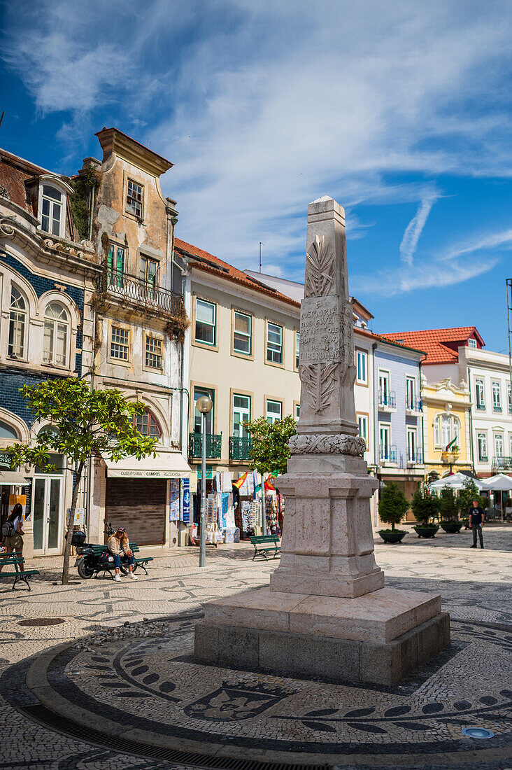 Da Liberdade Obelisk in Aveiro, Portugal