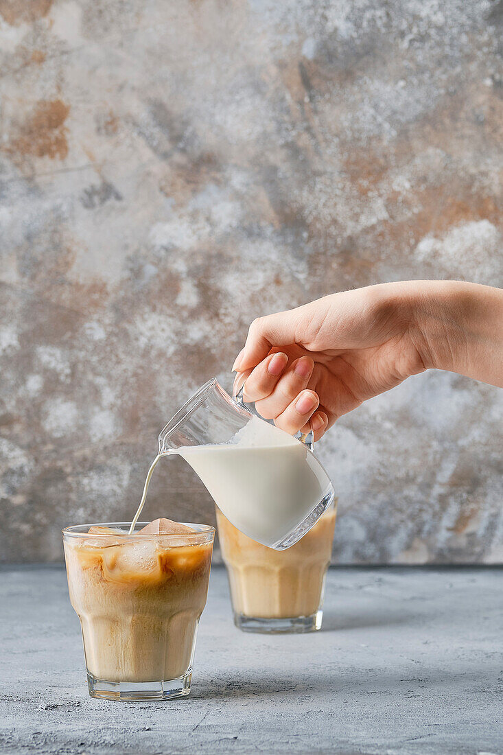 Eiskaffee mit Sahne