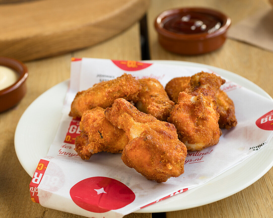 Crispy chicken wings