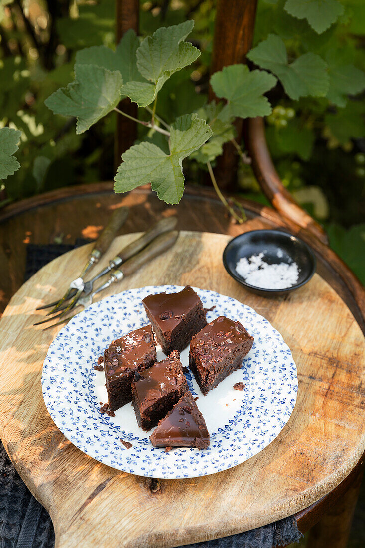 Brownies mit Meersalzflocken