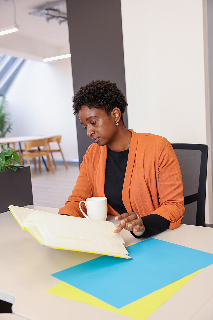 Employee working at desk