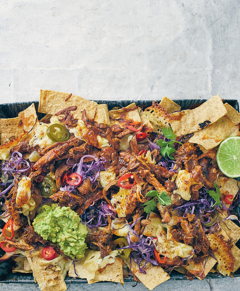 Sticky Pulled Pork Nachos