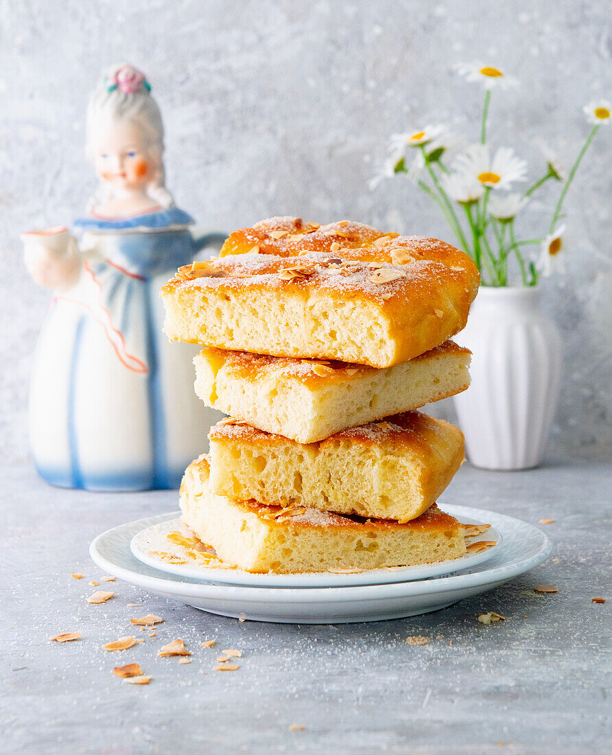 Gestapelter Butterkuchen