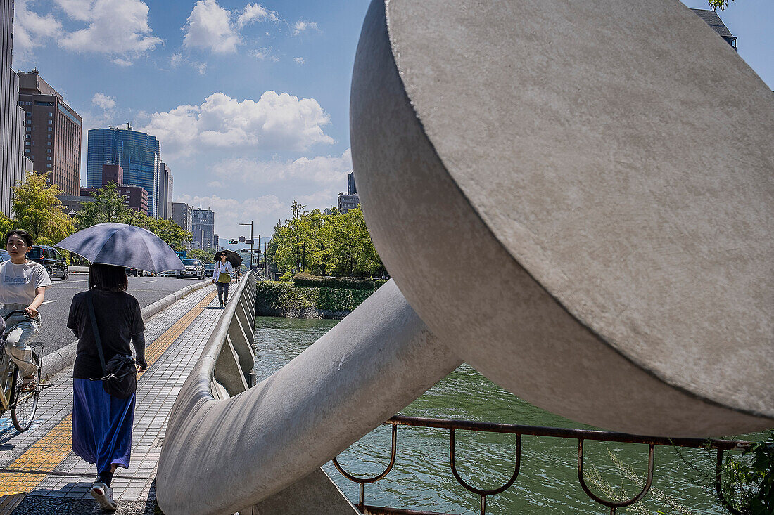 Friedensbrücke, Friedensgedenkpark, Hiroshima, Japan