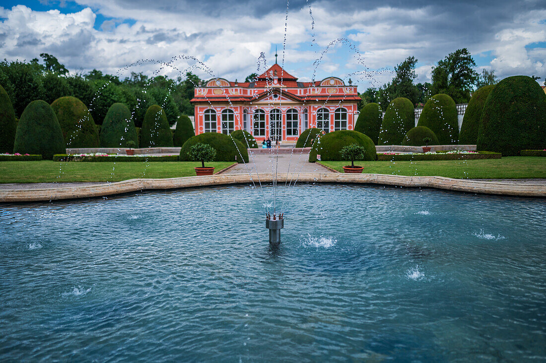 Cernin Palace and gardens in Prague