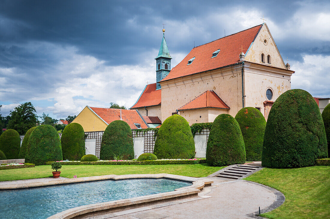 Cernin Palace and gardens in Prague