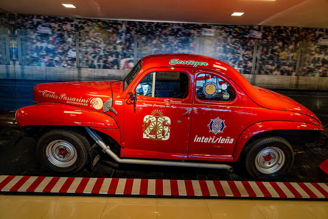 1988 Historic Ford Coupe race car in the Museo Termas de Rio Hondo, Termas de Rio Hondo, Argentina.