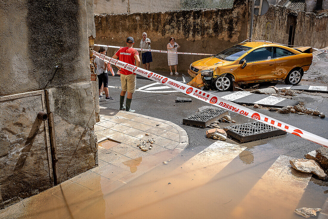 Floods, in Santa Barbara, Tarragona, Spain. 3rd Sep, 2023