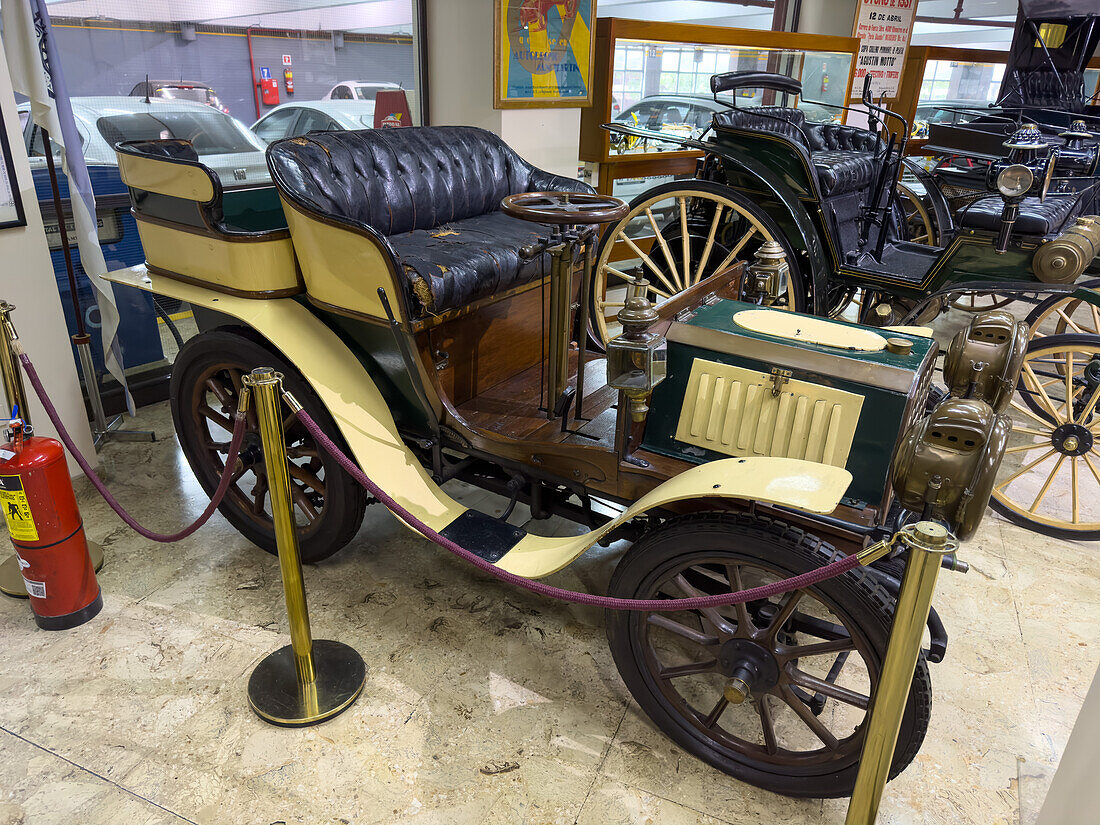 A 1901 De Dion Bouton automobile in the Argentine Automobile Club Museum, Buenos Aires in Argentina.