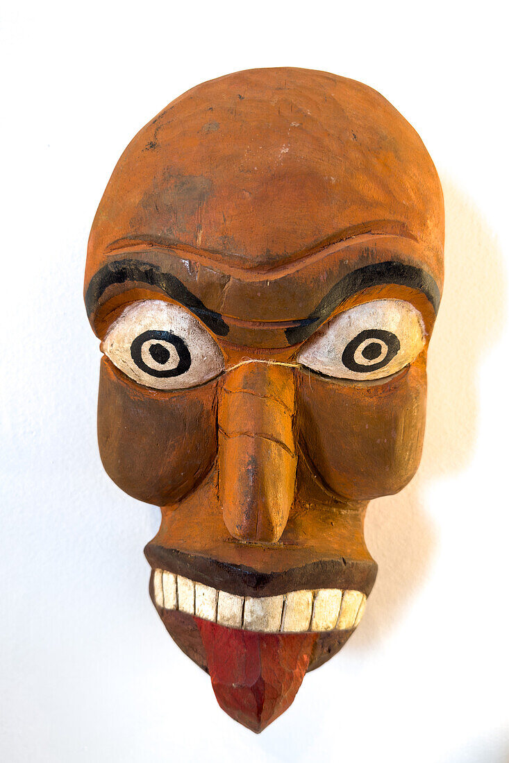 Grand Festival mask of the Chané & Guaraní cultures. Dr. Eduardo Casanova Archeology Museum in Tilcara, Argentina.