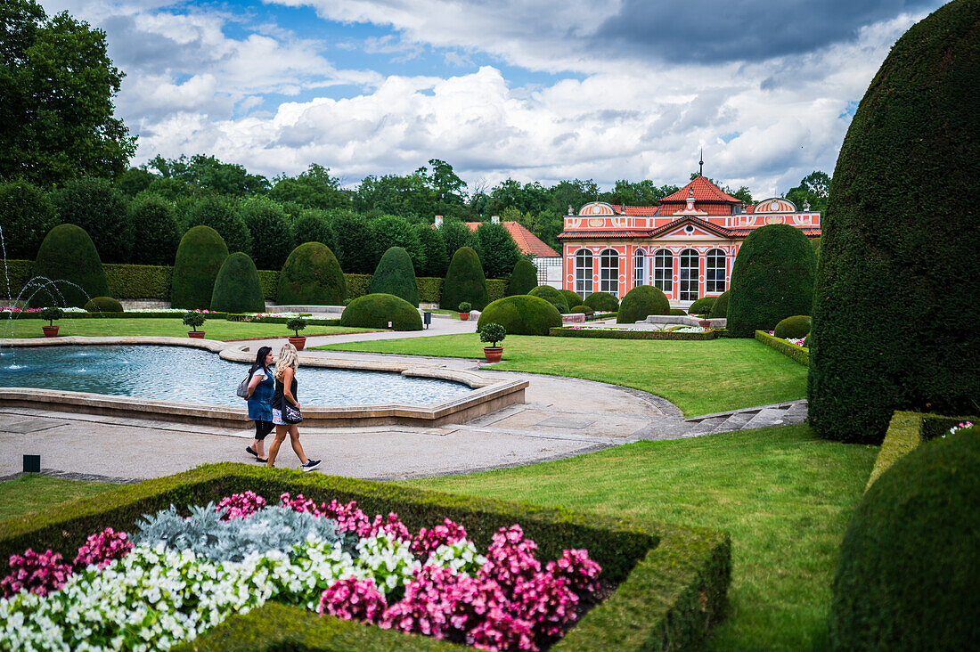 Cernin Palace and gardens in Prague