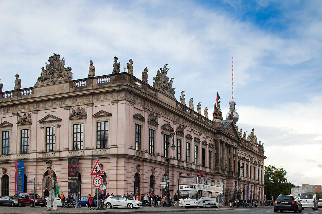 Berlin, Germany, July 24 2009, Visitors explore the German History Museum on Unter den Linden, learning about Germany\'s past and enjoying the historic architecture.