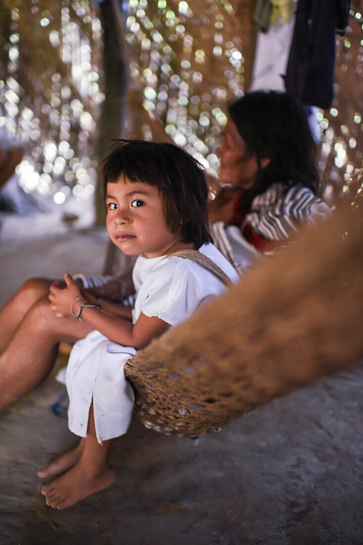 Kogi mamo (priest) and family. The Sierra Nevada de Santa Marta is home to the remnants of the Native American Tairona Culture. Koguis live in Resguardos Indigenas (Indian reserves) located in the mid-highland