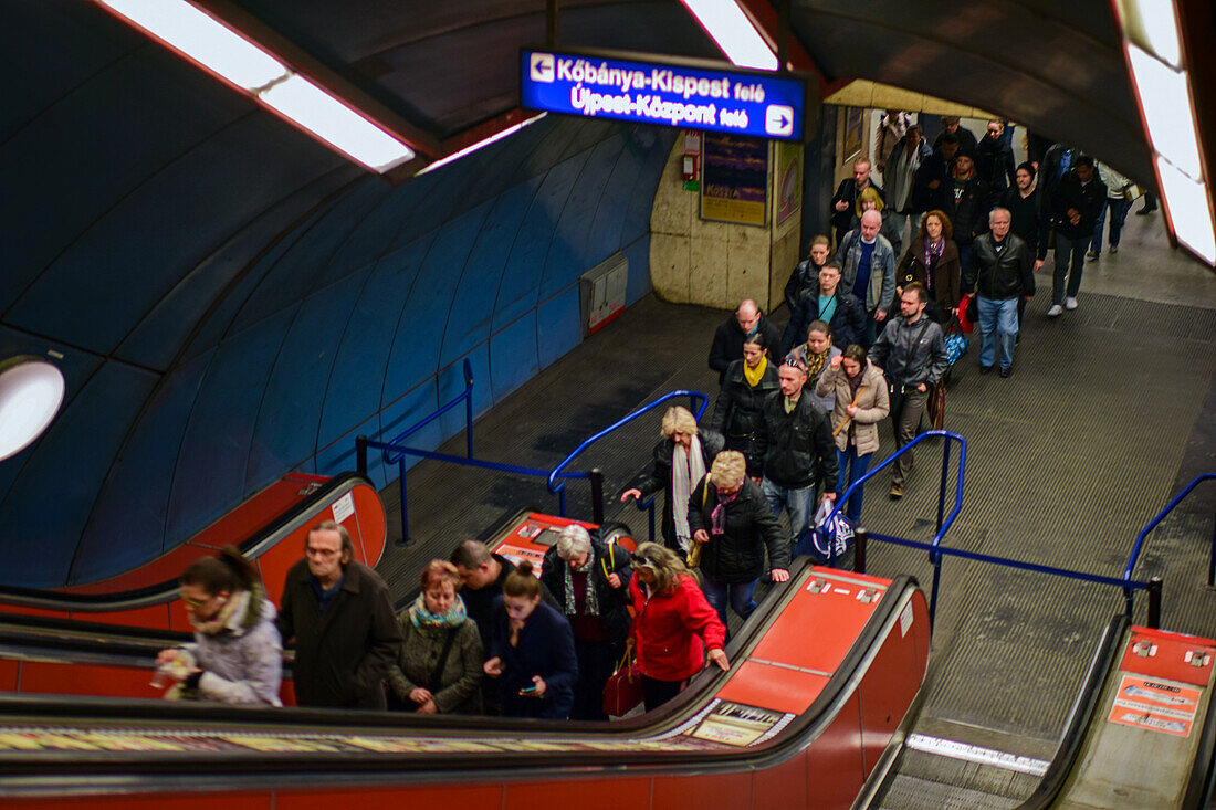 Stairs in Budapest subway